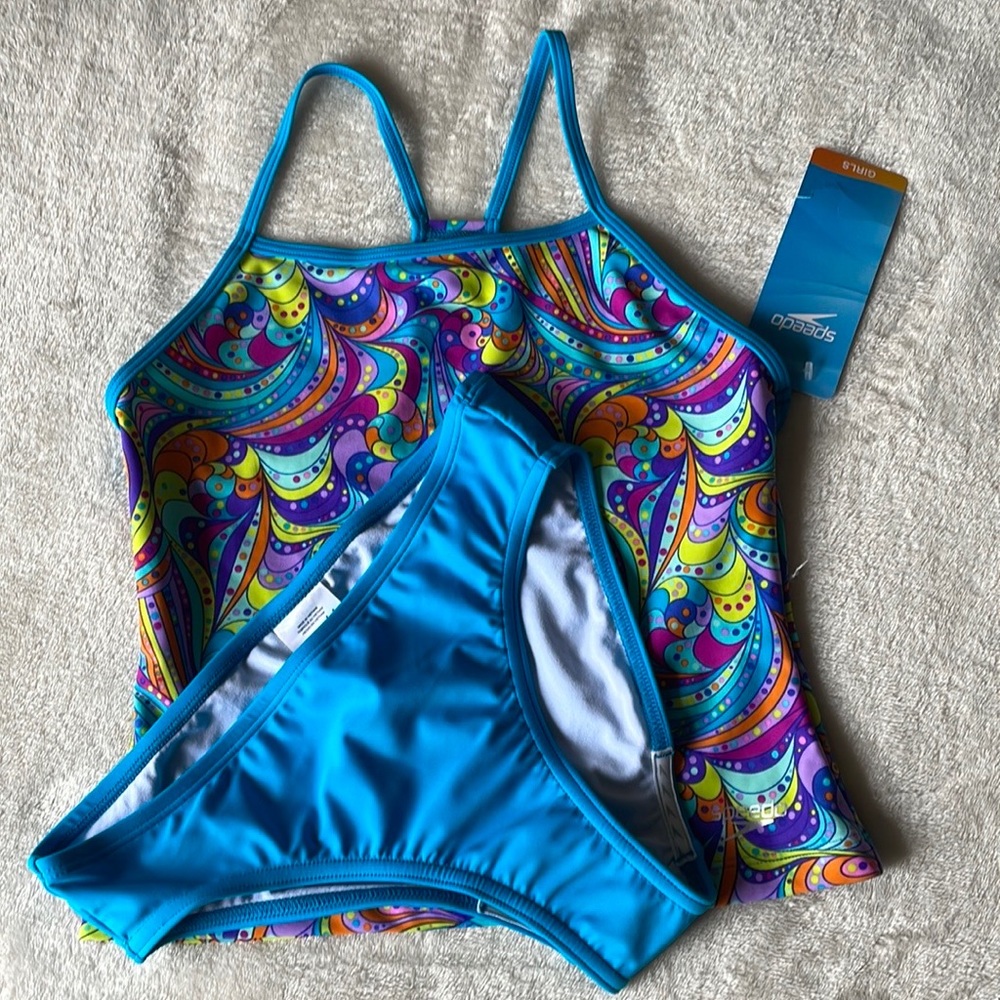 SPEEDO GIRL'S' 2pc Tankini size 14